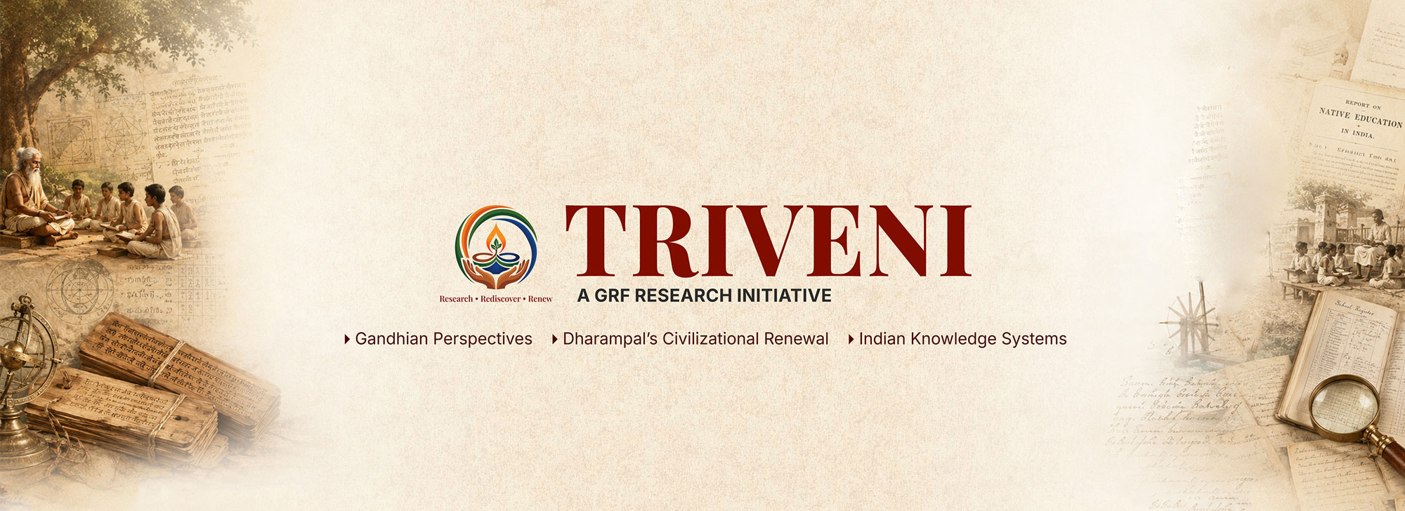 TRIVENI On Gandhian Perspectives, Dharampal's Civilisational Renewal, and Indian Knowledge Systems [IKS]